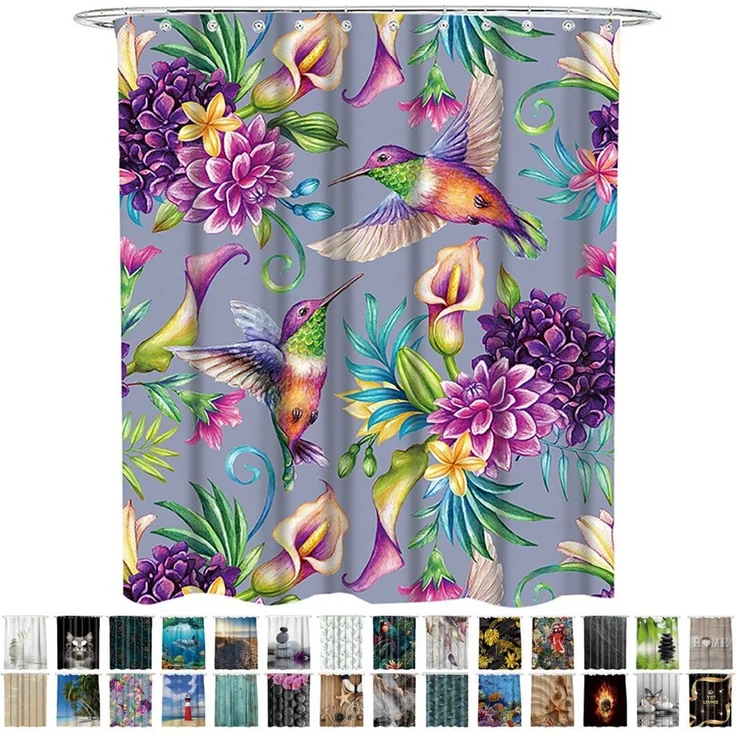 Sanilo Duschvorhang 180 x 200 cm, viele schöne Duschvorhänge zur Auswahl Breite 180 cm, 100% wasserdicht, Anti-Schimmel-Effekt, hochwertige Qualität – Bild 1