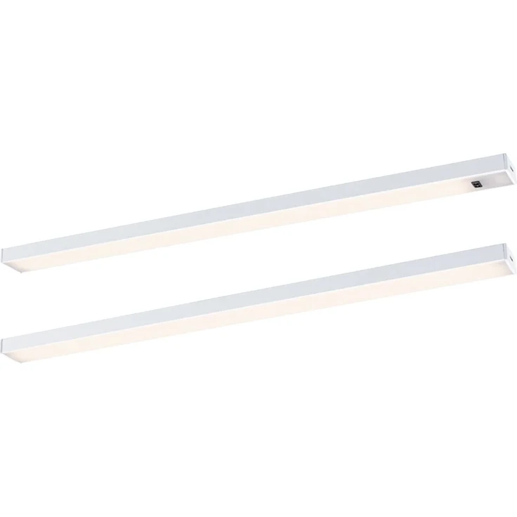 LED Unterschrankleuchte Inline Starterset 3000K dimmbar 2x4W 350x26mm 2x350lm 230/24V Weiß matt – Bild 7