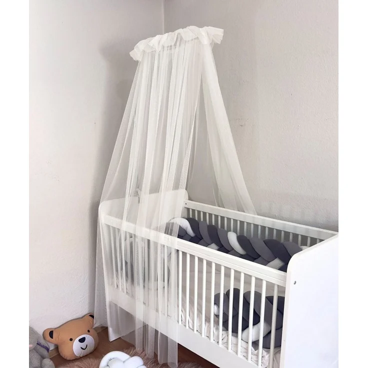 Baby Fancyroom Betthimmel Baby Fancyroom Betthimmel für Babybett Gitterbett 300x180cm Tüll, Handgefertigt, aus feinem Premium Tüll – Bild 1