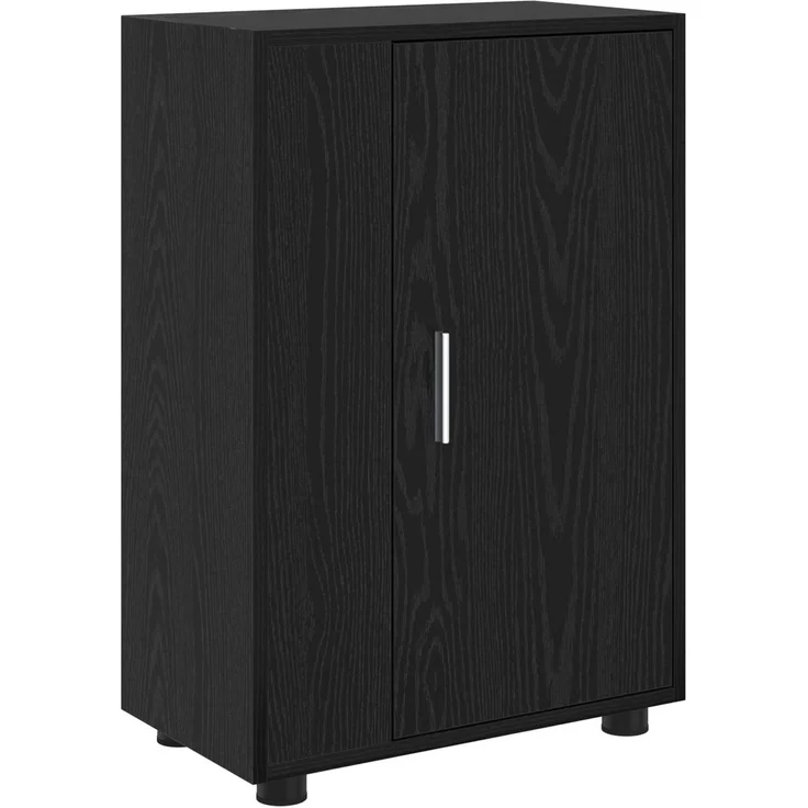 vidaXL TV-Schrankset 140 x 40 x 33 cm Schwarz Eichen-Optik 3397897 – Bild 8