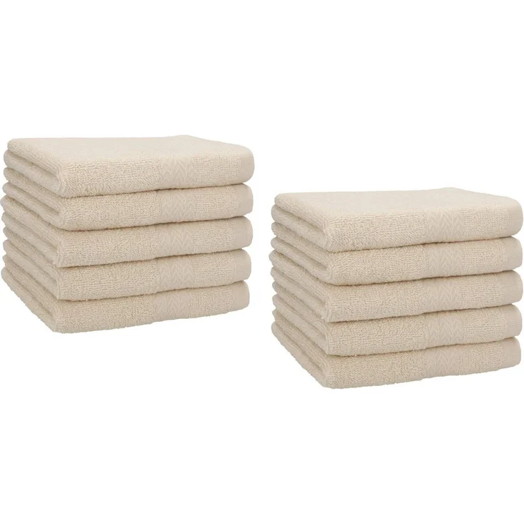 Betz Gästehandtücher 10 tlg. Gästehandtücher-Set PREMIUM 100 % Baumwolle 30x50cm, 100% Baumwolle (10-St) – Bild 1