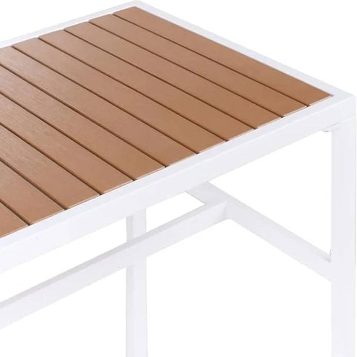Outdoor-Kücheninsel AVETRANA Braun Weiß Metall – Bild 5