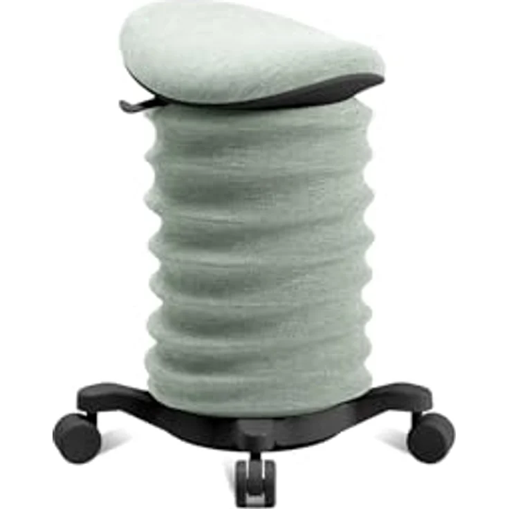TOPSTAR Sitness 4D mit Rollen AGR-Zertifiziert Dynamischer Sitzhocker schwarz - grün, ergonomischer Bürohocker - höhenverstellbar - stärkt den Rücken - entlastet die Bandscheiben – Bild 2