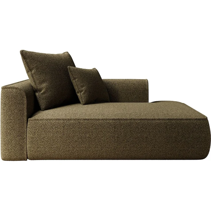 Vente-unique - PINETA - Recamiere ohne Schlaffunktion - Plastik - Kunststoff (PVC) - Khaki - 180 x 115 x 67 cm – Bild 3