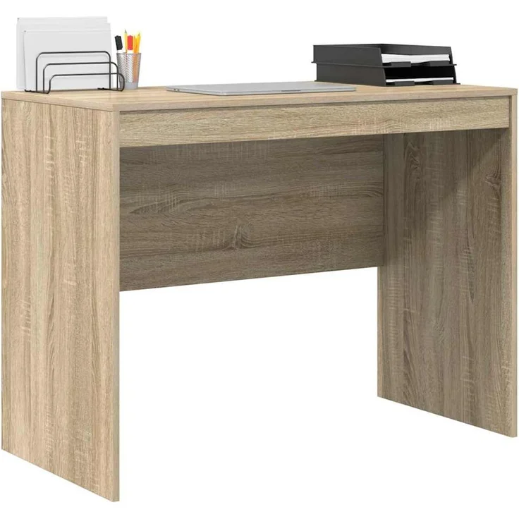 vidaXL Schreibtisch Sonoma-Eiche 100 x 50 x 76 cm 869444 – Bild 2