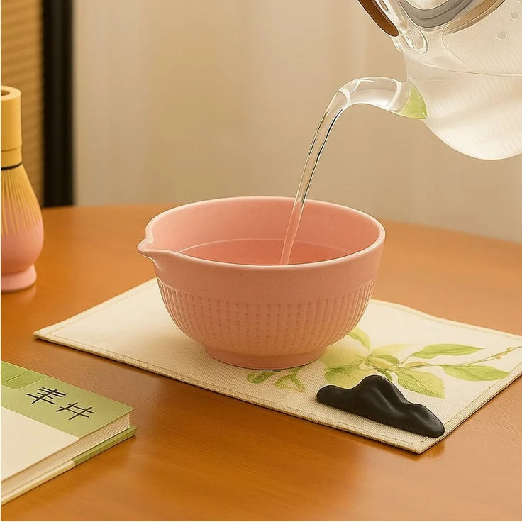 Roxlin Teeservice Roxlin Matcha Set (7-teilig) Keramik, Bambus-Besen, Schale & Zubehör – Bild 4