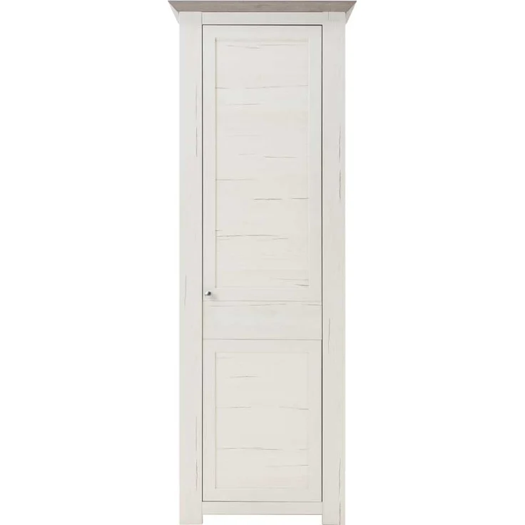 Garderobenschrank LIV'IN Marbella, Holzwerkstoff, Weiß, Holzfarben, 74 x 207 x 44 cm – Bild 1
