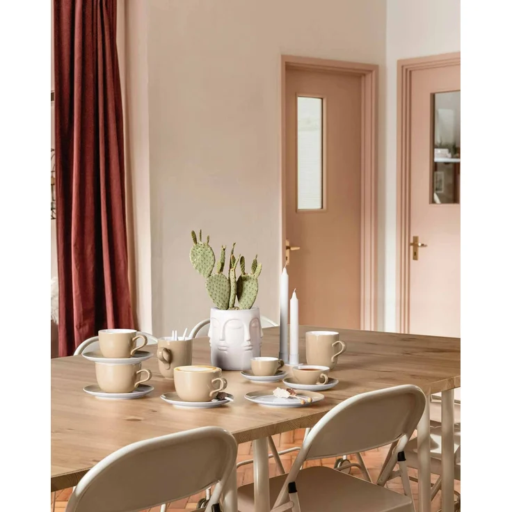 Seltmann Weiden Liberty Pure Colors Milchkaffeetasse 380 ml 6er Set - Dusty Beige – Bild 2