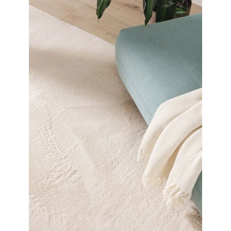 benuta Fellteppich Furry, rechteckig, Höhe: 11 mm, Kunstfaser, Berber, Ethno-Style, Wohnzimmer – Bild 2