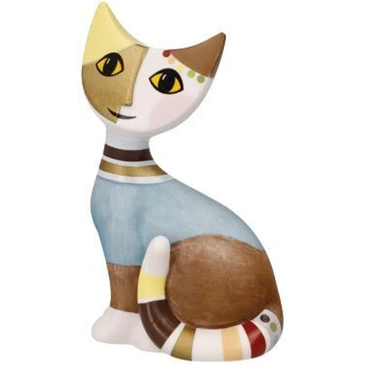 Goebel Figur Rosina Wachtmeister - Minikatze Carolina, Biskuitporzellan, Bunt, 8 cm, 31400811