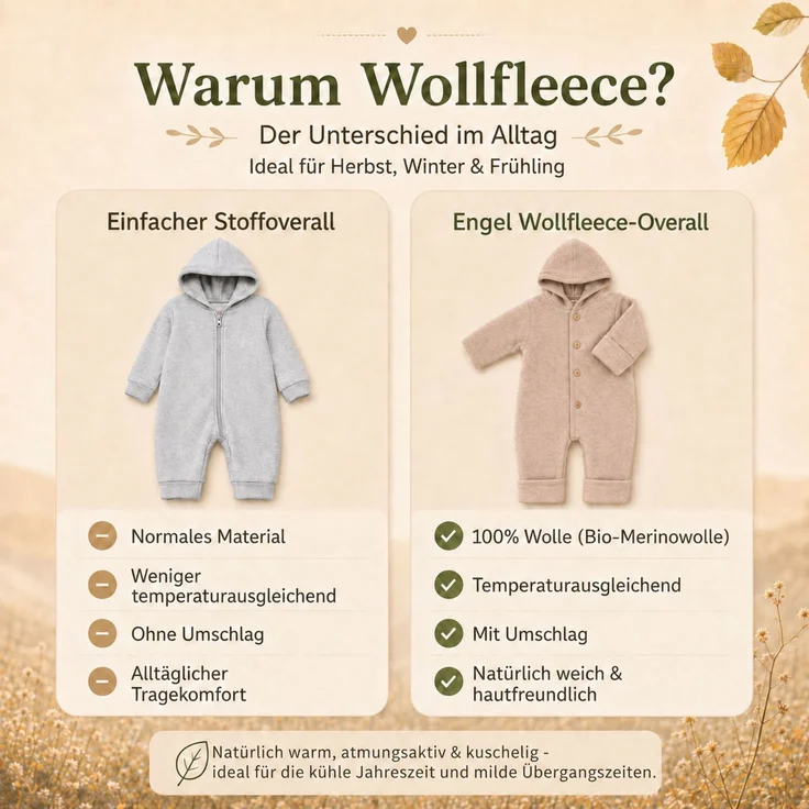 Engel Baby-Overall mit Kapuze, Holzknöpfen und Umschlag TOP – Bild 7