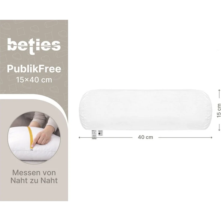 beties Nackenrolle PublikFree, 2-tlg, Faserbällchen - waschbar - in verschiedenen Größen erhältlich – Bild 3