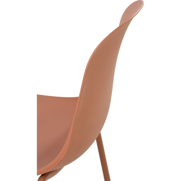 CLP 2er Set Stühle Hardin, stapelbare gartenstühle, wetterfest und UV-beständig,terracotta – Bild 6