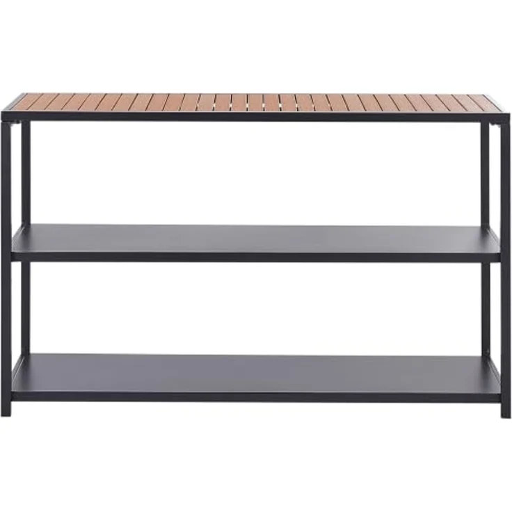 Outdoor-Kücheninsel AVETRANA Schwarz Metall – Bild 4