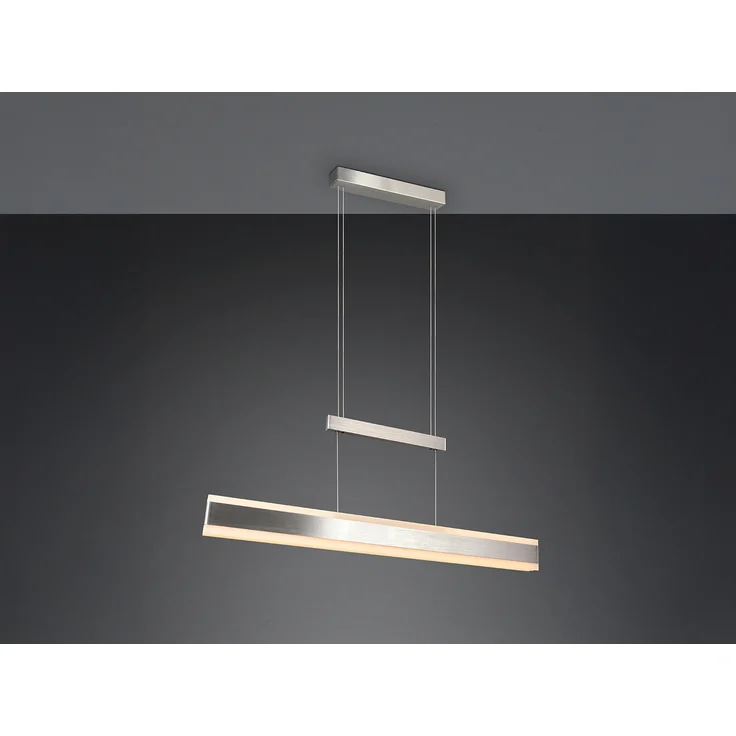 LED Pendelleuchte ARCOLA ausziehbar höhenverstellbar Silber, max. Breite 152cm – Bild 5