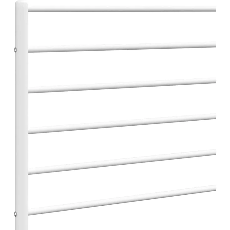vidaXL Ersatz-Kopfteil Metall Weiß 135 cm – Bild 5