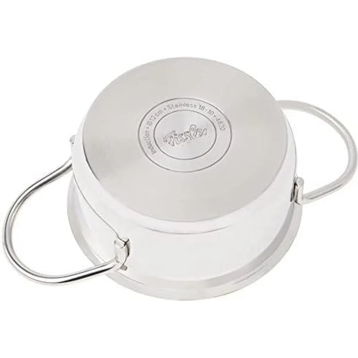 Fissler Kochtopf häppchen, Ø 12 cm, Edelstahl 18/10 (2-tlg), Induktions-geeignet, inklusive Glasdeckel – Bild 3