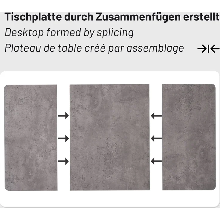 Merax Essgruppe (5-tlg), Esstisch mit 4 Stühlen Set, Moderner Küchentisch Set , 140×80cm Küchentisch mit Schwarz Metallbeinen, MDF Tischplatte in Grau, Schwarz Samt Esszimmerstühle – Bild 8