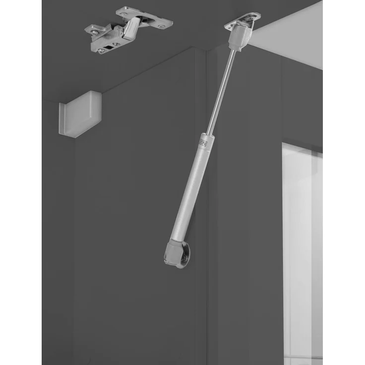 Wohnwand >Benevent< (4-teilig) in Anthrazit matt - 260x180x30 (BxHxT) – Bild 6