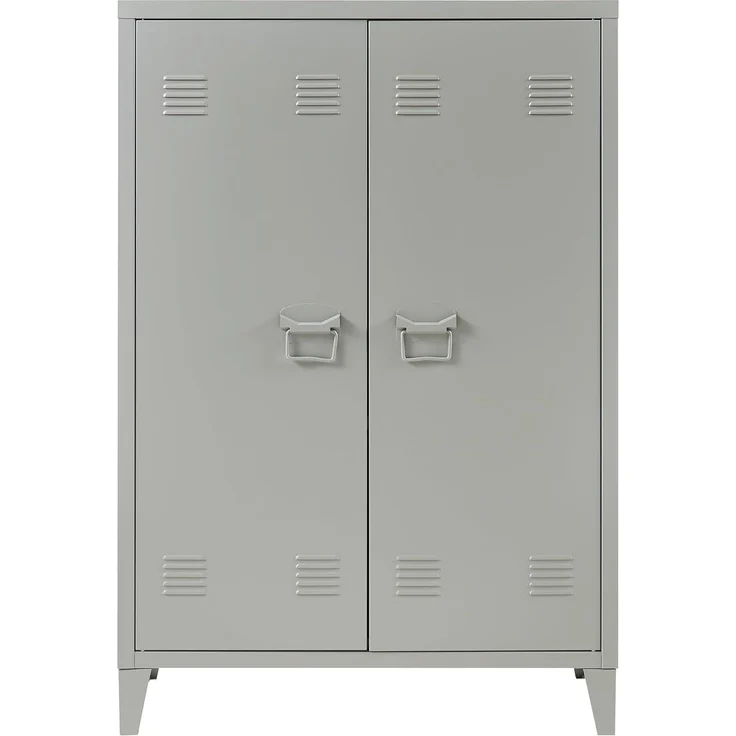 Metallschrank Oripää 110x75x33 cm Dunkelgrau [en. casa] – Bild 5