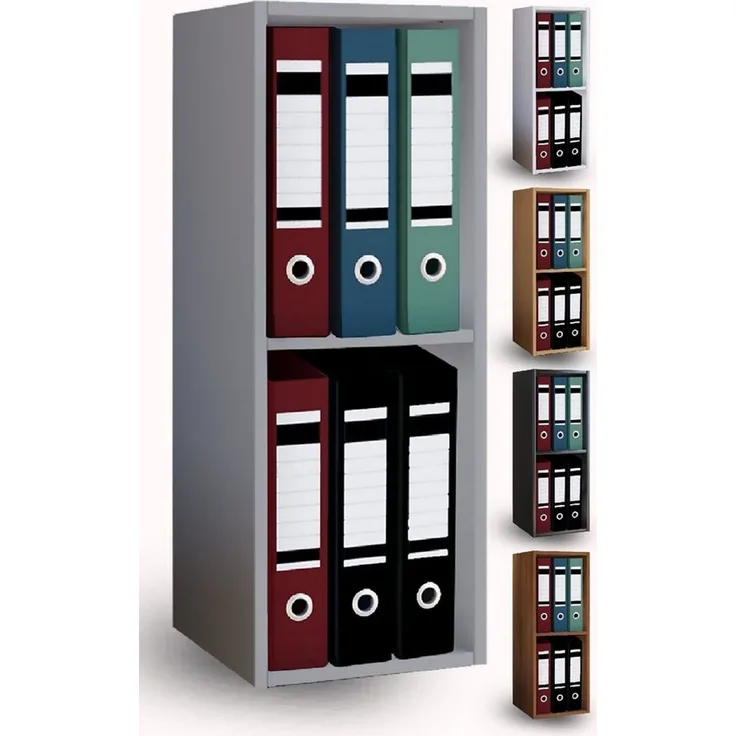 VCM Büroregal & Bücherregal Offas 916745 Schwarz H. 72 x B. 34 x T. 30 cm