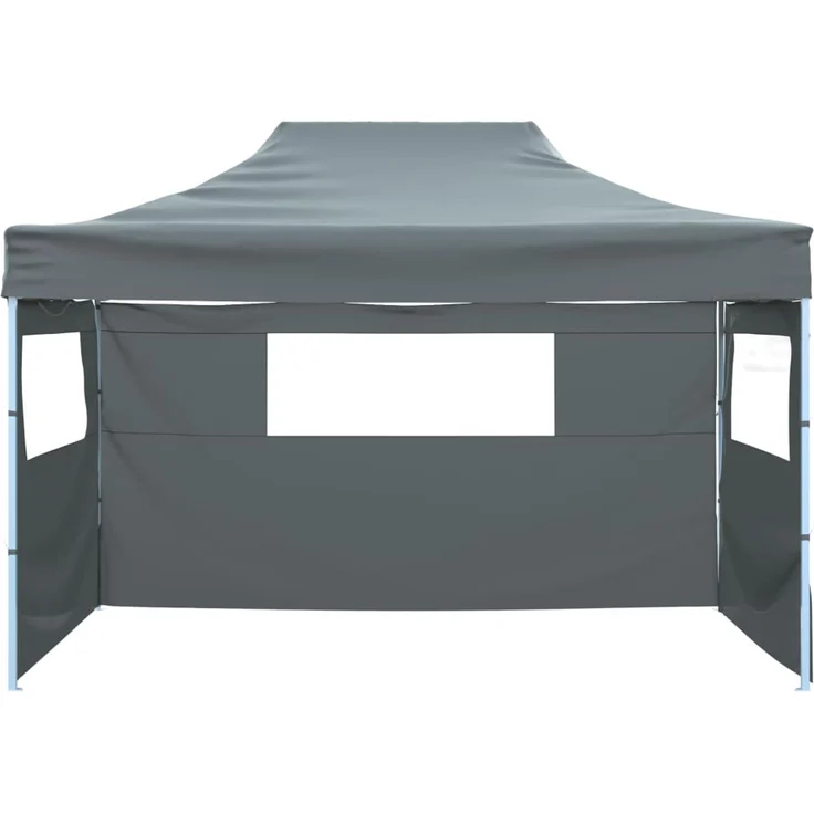 Faltzelt, Pavillon mit 3 Wänden 431 x 291 x 315 cm Anthrazit – Bild 2