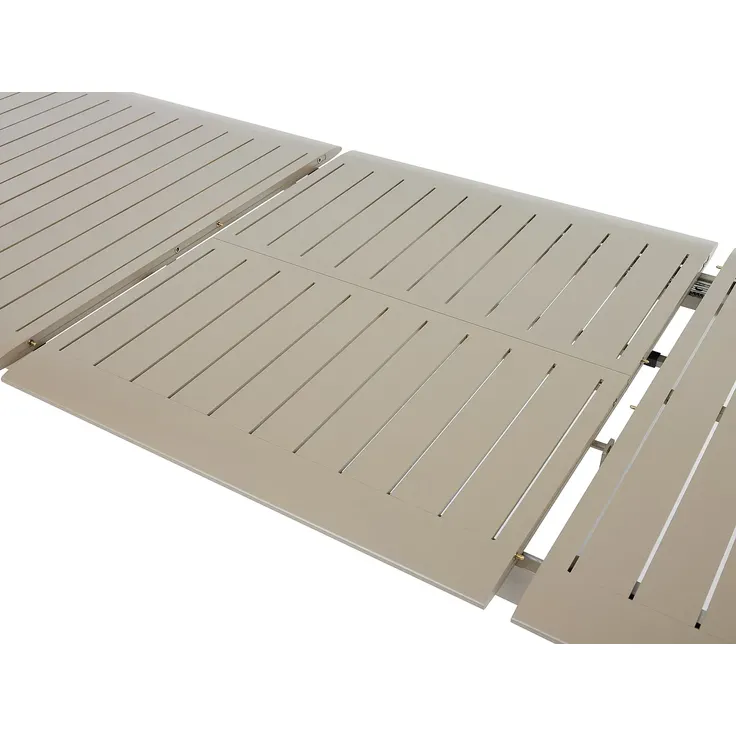 Vente-unique - VELYRA Gartenessgruppe Metall Schokoladenbraun - B 60 cm100 cm x H 85 cm75 cm x L 57 cm205 cm286,5 cm – Bild 6