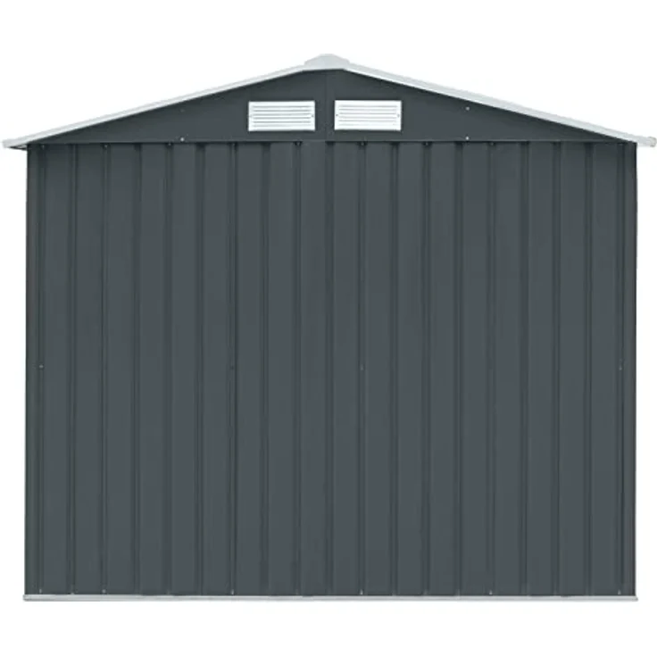 HATTORO S100 Metall Gerätehaus XL Geräteschuppen Garten Schuppen Gartenhaus Grau – Bild 8