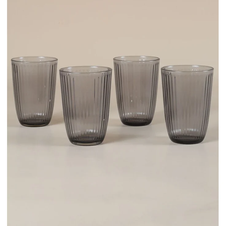 Hermia Concept 'Splendid 395 - Fume' Gläser-Set (4-teilig), Rauchgrau, 8,5 x 8,5 x 12 cm, 395 ml – Bild 2