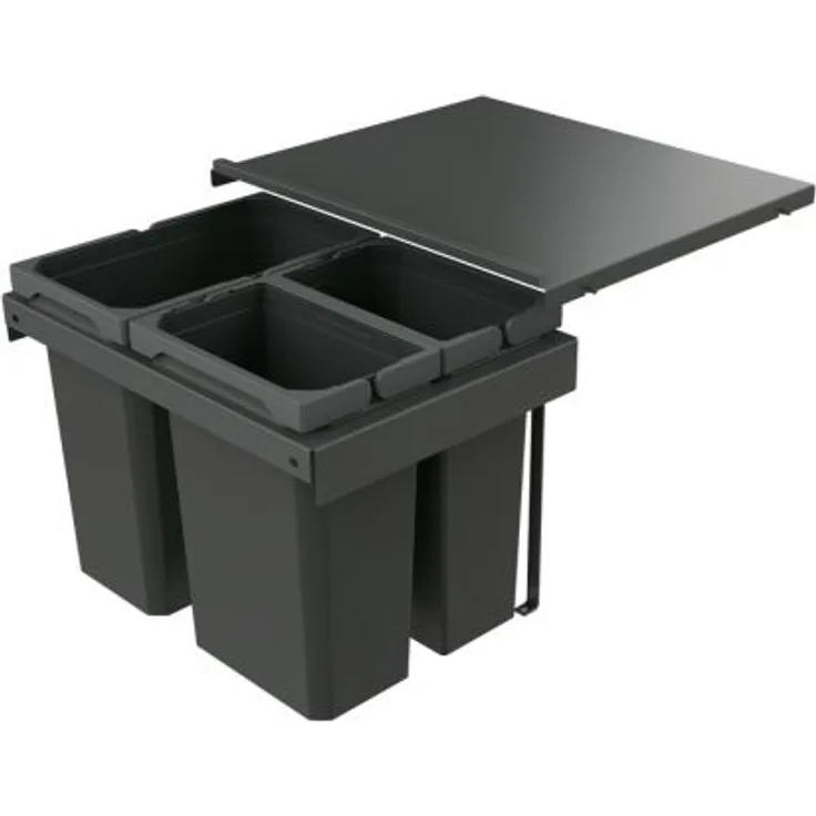 Cox Stand-UP® 350 K/500-3, Abfallsammler für vorhandene Auszüge, anthrazit, H 350 mm