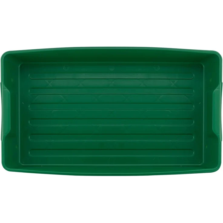 Gärtnerbox Pflanzschale Pikierschale Grün 58x32x11cm Pflanzwanne Blumenkasten Anzuchtwanne eckig Saatschale - robust, wetterfest, frostfest – Bild 5