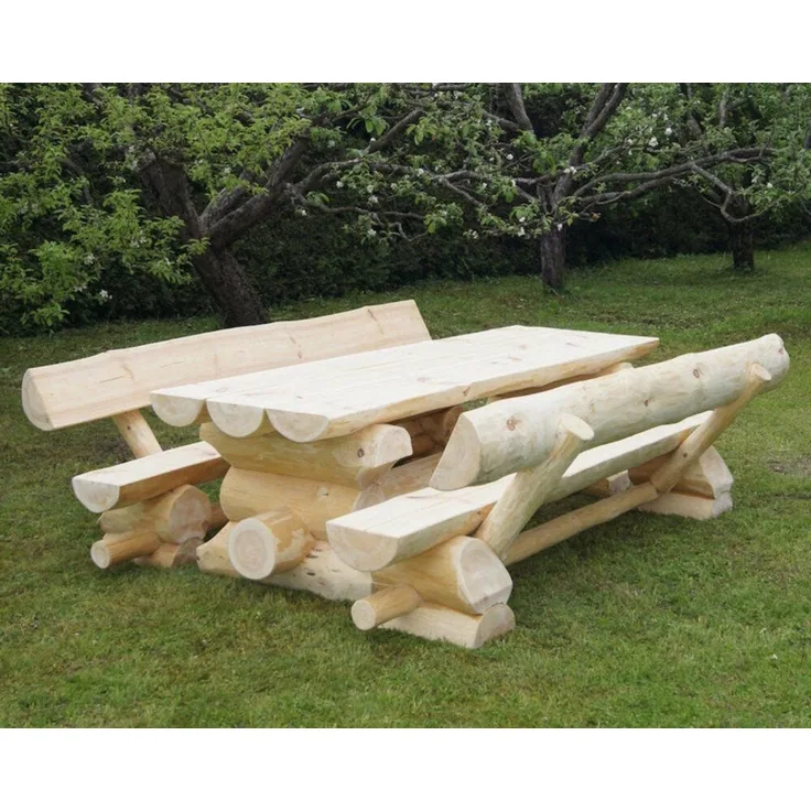 Luxus Premium Holzgarnitur Holz Massivholz Gartenmöbel Gartengarnitur 8 Pers.