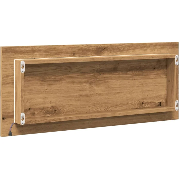 vidaXL LED-Badspiegel Artisan-Eiche 100x8,5x37 cm Holzwerkstoff 856276 – Bild 7