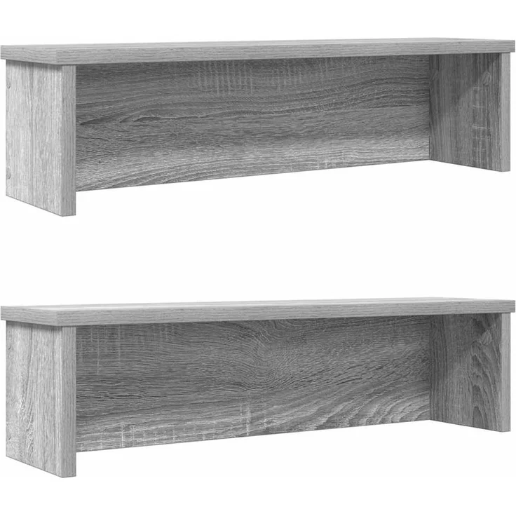 vidaXL Küchenregale Stapelbar 2 Stk. Grau Sonoma 50x15x16 cm 860492 – Bild 1