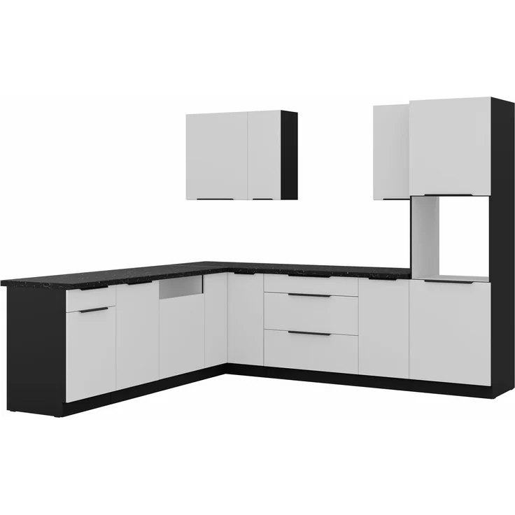 Winkelküche ARIA K-BL ECKE 2 - 250 x 270 cm Anti Fingerprint Küchenzeile Küchenblock Singleküche Einbauküche Küche Eckküche – Bild 7