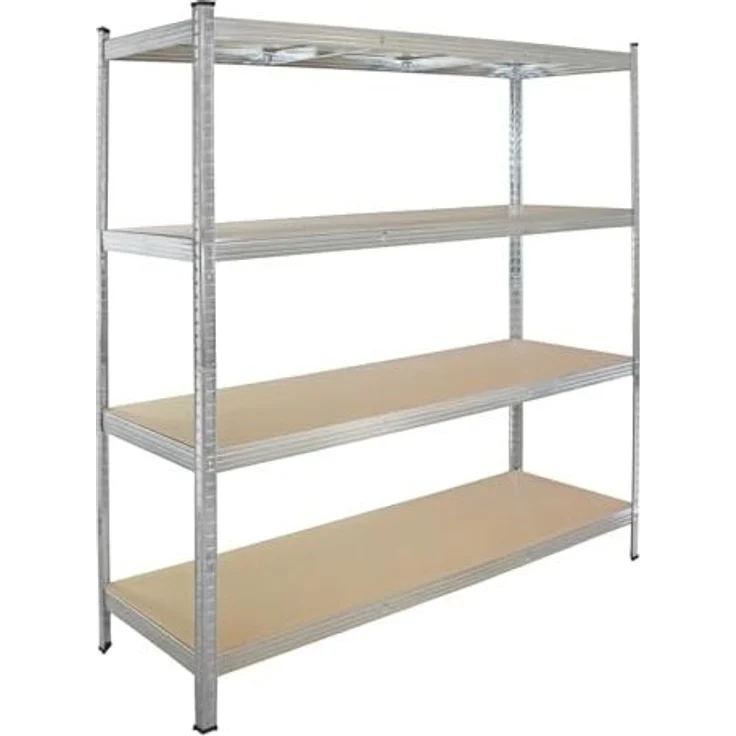 Schwerlastregal 180x160x60 cm Traglast 1000 kg Steckregal Lagerregal Kellerregal Werkstattregal – Bild 1