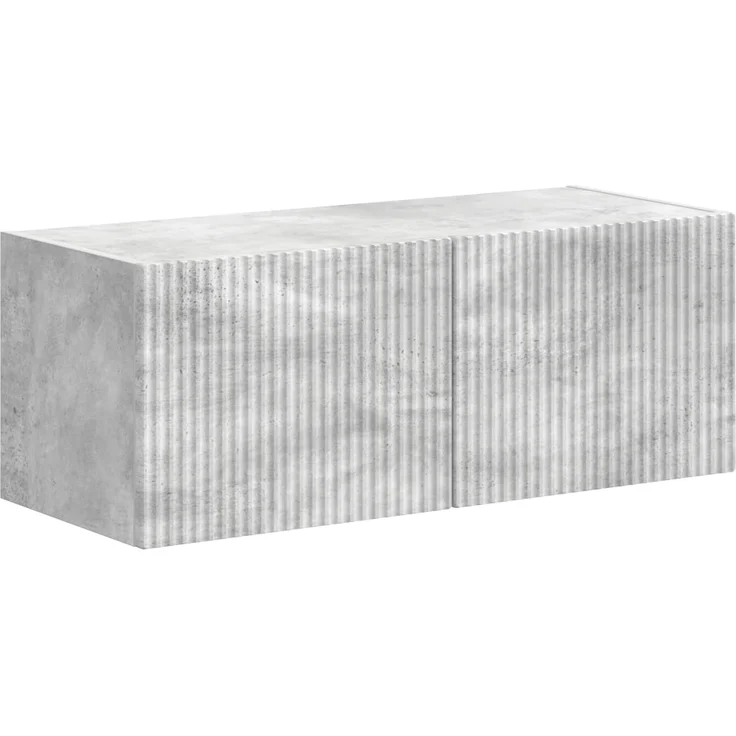vidaXL TV-Schrankset Wandmontiert 4 pcs Beton Grau Holzwerkstoff 3409036 – Bild 5