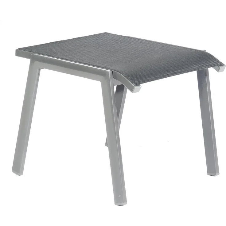 Sonnenpartner Fußhocker Fresno Aluminium mit Textilen anthrazit