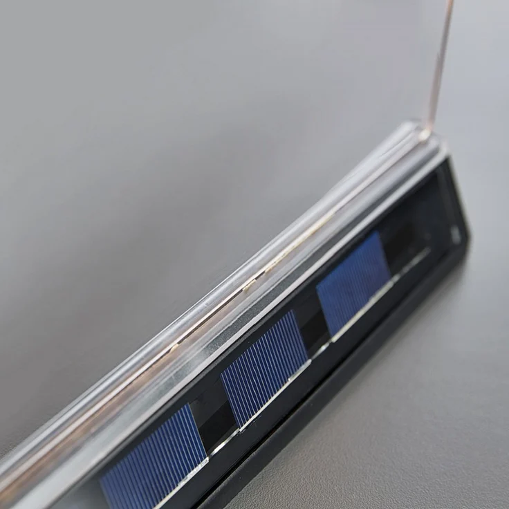 Heitronic 501243 Solar LED Schreibtafel Slate anthrazit 1160mm mit Erdspieß – Bild 5