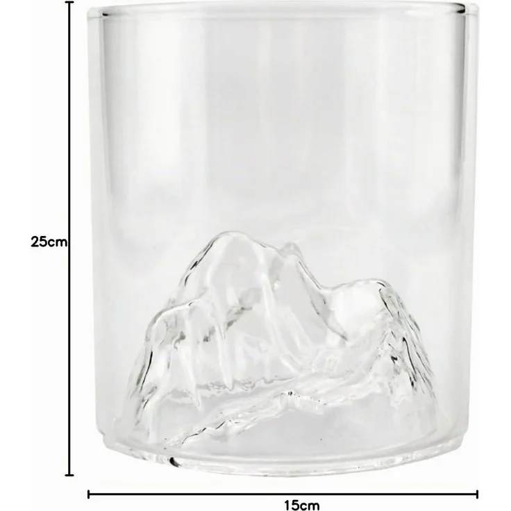 Winkee Whiskyglas On the rocks Berg Whiskeyglas – Bild 4