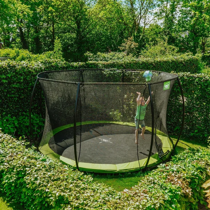 Exit Bodentrampolin Silhouette | Lime | Ø 305 cm – Bild 7