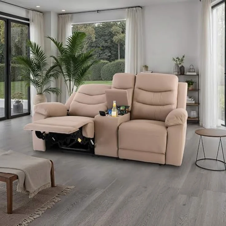 Raburg 2-Sitzer Kinosessel, 2er-Fernsehsessel, mechanische Relaxfunktion, Modell Pixx, Easy-Lift Liegefunktion, Komfortpolsterung, je Sitz 130 kg belastbar – Bild 3