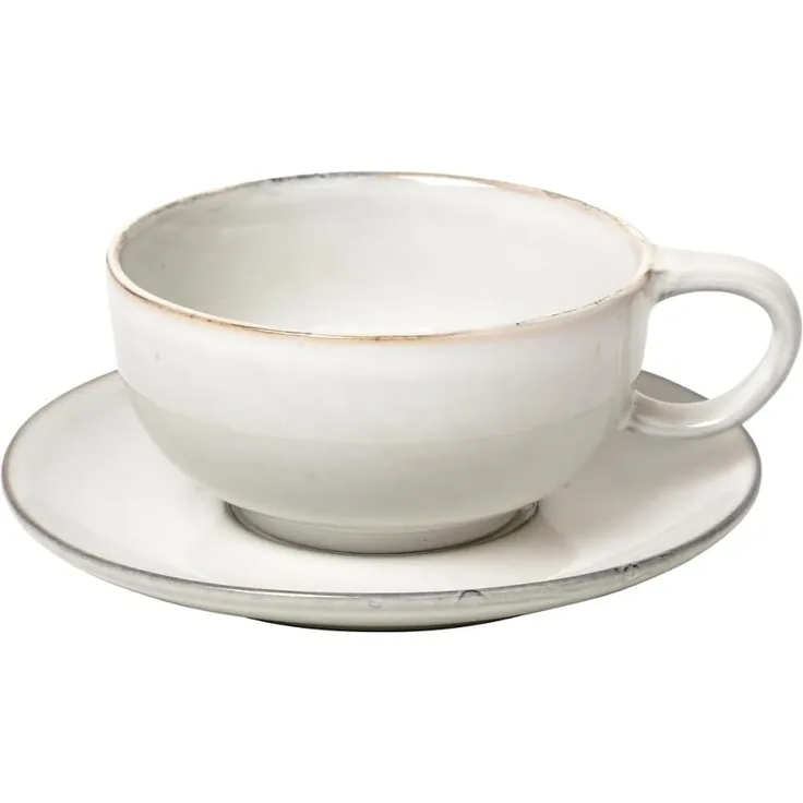 Broste Copenhagen NORDIC SAND Tasse mit Untertasse 0,25 l