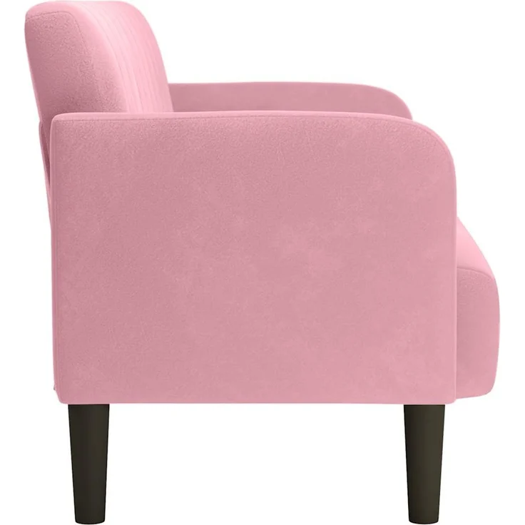 vidaXL Zweisitzer-Sofa Rosa 109 cm Samt 4100590 – Bild 4
