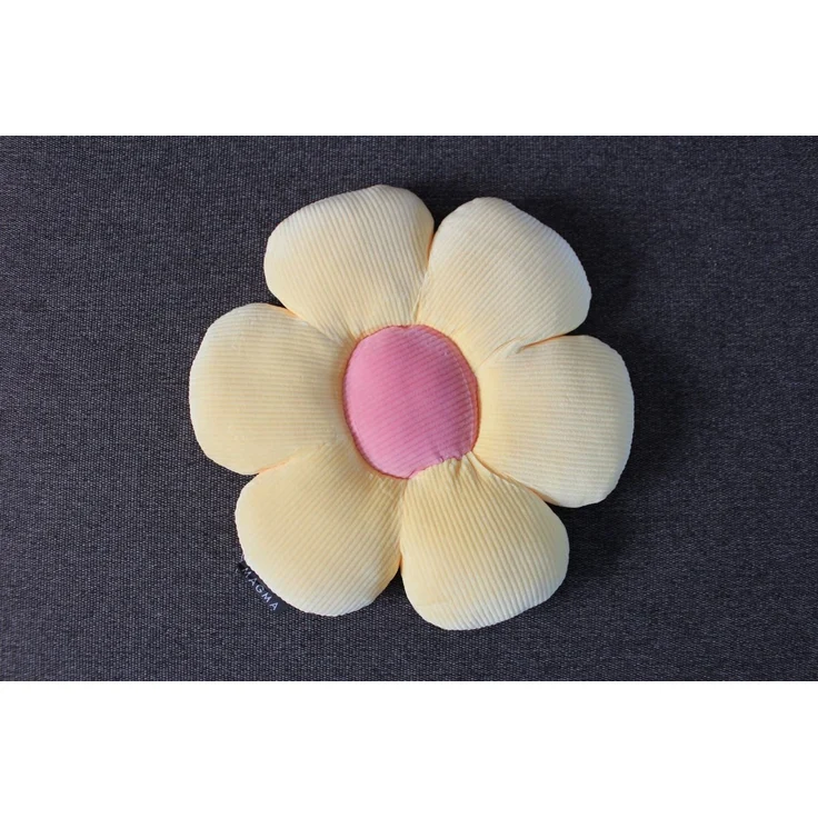 Magma Heimtex Dekokissen Formkissen Blume Minnie Cordsamt, gefüllt frische Farben leicht – Bild 2