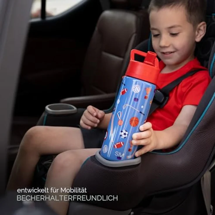 Simple Modern Trinkflasche Kinder mit Strohhalm | Sport Isolierte Edelstahl-Kindertrinkflasche für Kleinkinder Jungen und Mädchen | Summit | 415ml | Unicorn Fields – Bild 7