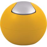 Spirella Kosmetikeimer 1 Liter Abfalleimer Schwingdeckeleimer Tischabfalleimer "Bowl" Sun Gelb matt