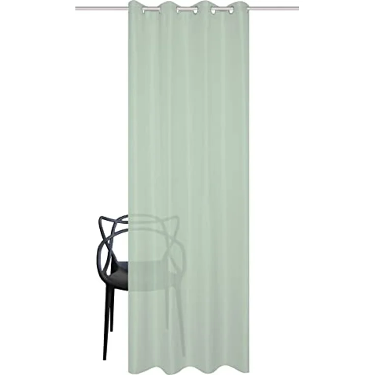 Home Basics Vorhang SOFTY (1 St), Ösen, halbtransparent, Ösenschal SOFTY Uni – Bild 5