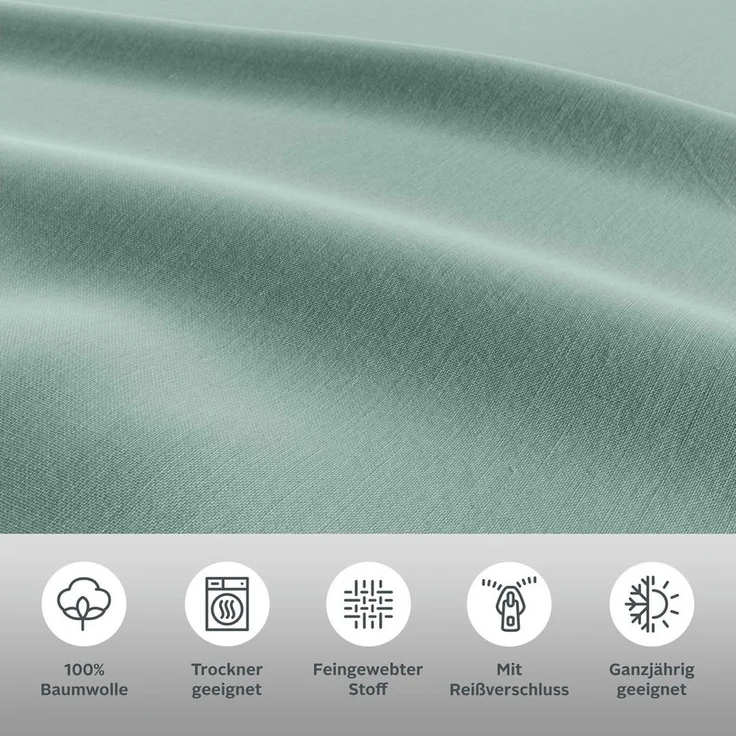 OTTO home Bettwäsche Luisa, Renforcé, 2 teilig, 100% Baumwolle, ab Gr. 135x200, auch in PREMIUM Qualitäten erhältlich – Bild 2