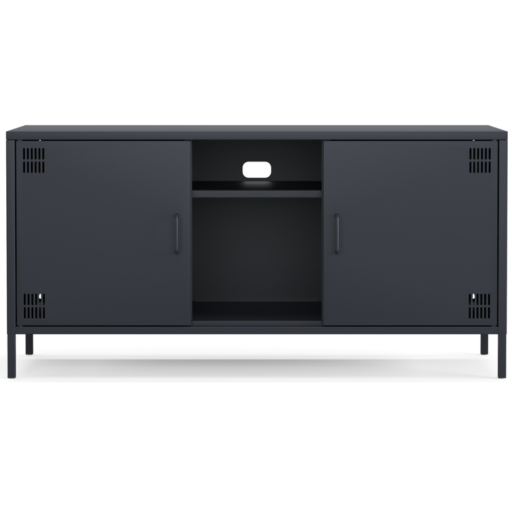 Metall Möbel Pera3, TV-Schrank 3 Regale - 130,5 x 40 x 64,5 cm Anthrazit – Bild 5